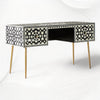 Moroccan Bone Inlay Desk Black 2