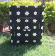 Mother Of Pearl Star 1 Drawer 2 Door Bedside Table Black 1