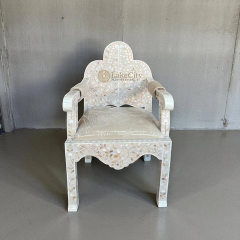Mother Of Pearl Inlay Floral Chair Lavender Secret