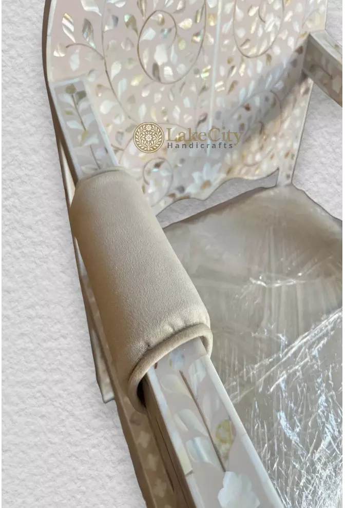 Mother Of Pearl Inlay Floral Chair Lavender Secret