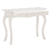 Mother Of Pearl Inlay 1 Drawer French Style Console White 3