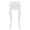 Mother Of Pearl Inlay 1 Drawer French Style Console White 4
