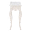Mother Of Pearl Inlay 1 Drawer French Style Console White 4