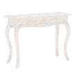 Mother Of Pearl Inlay 1 Drawer French Style Console White 1