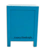 Mother Of Pearl Inlay 1 Drawer 2 Door Fishscale Design Bedside Teal Green 5