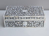 Mother Of Pearl Inlay Floral Box Grey 2