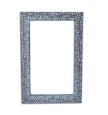 Grey Mother Of Pearl Inlay Leaf Mirror 1