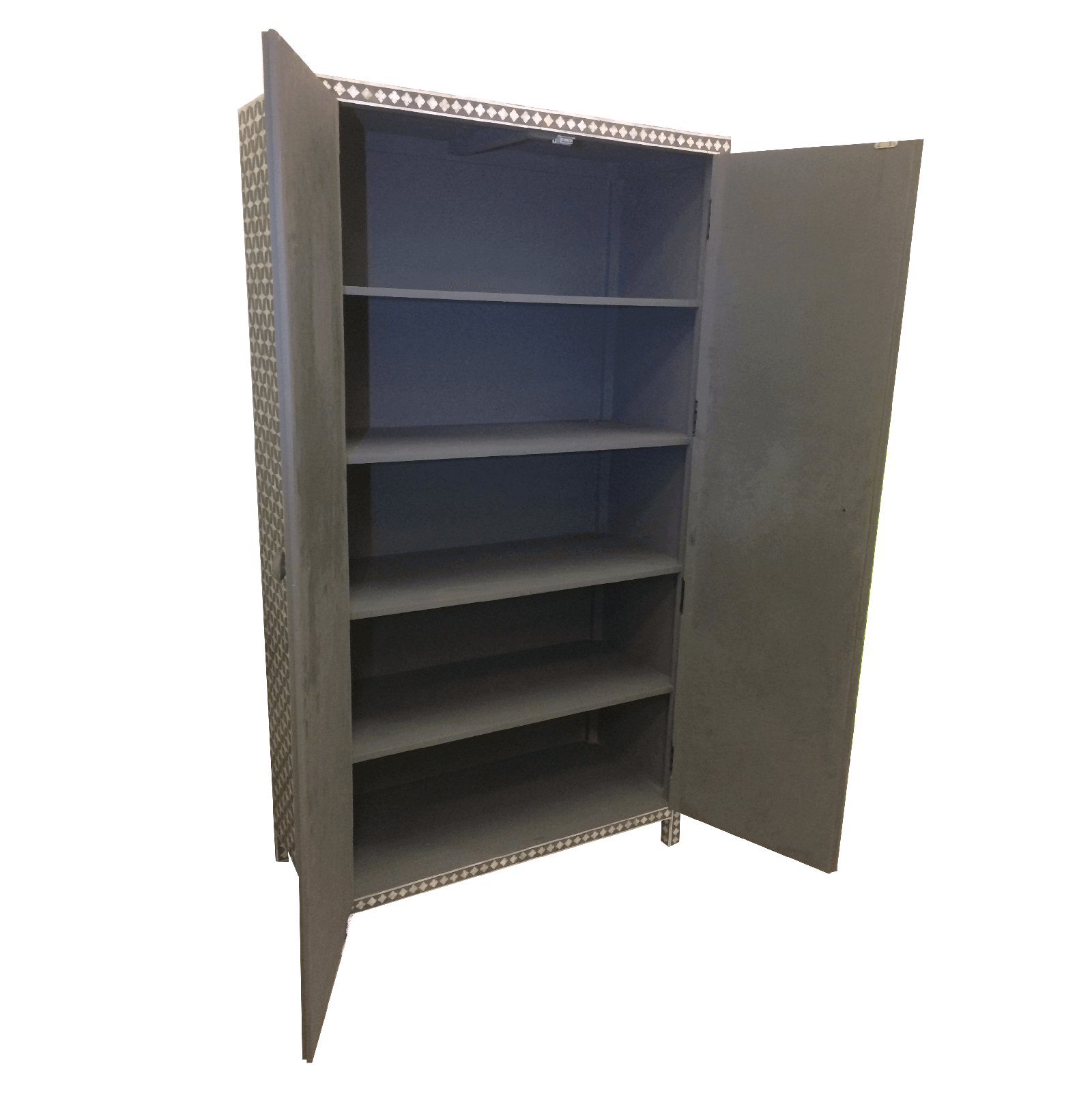 Mother Of Pearl Inlay Star Wardrobe Grey 2