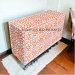 Mother Of Pearl Inlay Moroccan Design 6 Drawers Chest Orange