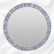 Nala Bone Inlay Striped Round Mirror Blue 1