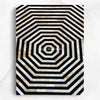 Octagonal MOP Inlay Coffee Table Black 3
