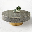 Optical Bone Inlay Coffee Table Black 1