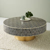 Optical Bone Inlay Coffee Table Black Ready to Ship 1