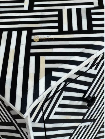 Optical Estelle Bone Inlay 2 Drawer Chest Black | Bone Inlay Dresser