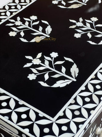 Paisley Bone Inlay Dresser Black