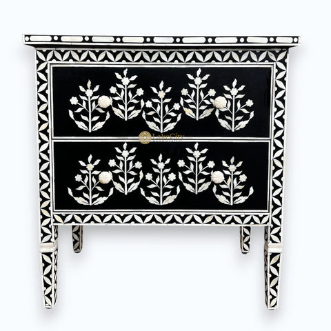 Paisley Bone Inlay Dresser Black
