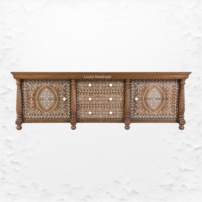 Rachel Teak Wood Bone Inlaid Sideboard 1