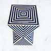 Riley Bone Inlay Side Table Blue 2