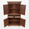 Ross Indian Teak Wood Bone Inlay Cabinet 3