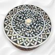 Round Mop Inlay Floral Box Black 2