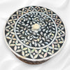 Round Mop Inlay Floral Box Black 2