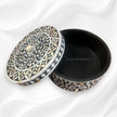 Round Mop Inlay Floral Box Black 4