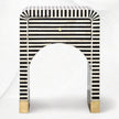 Sadie Bone Inlay Stripe Bedside Black 5