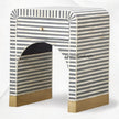 Sadie Bone Inlay Stripe Bedside Grey 2