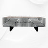 Stripe Bone Inlay Coffee Table Black 1