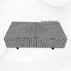 Stripe Bone Inlay Coffee Table Black 3