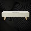 Stripe Bone Inlay Coffee Table Grey 1