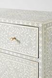 Bone Inlay Scroll Vine Buffet Grey 3