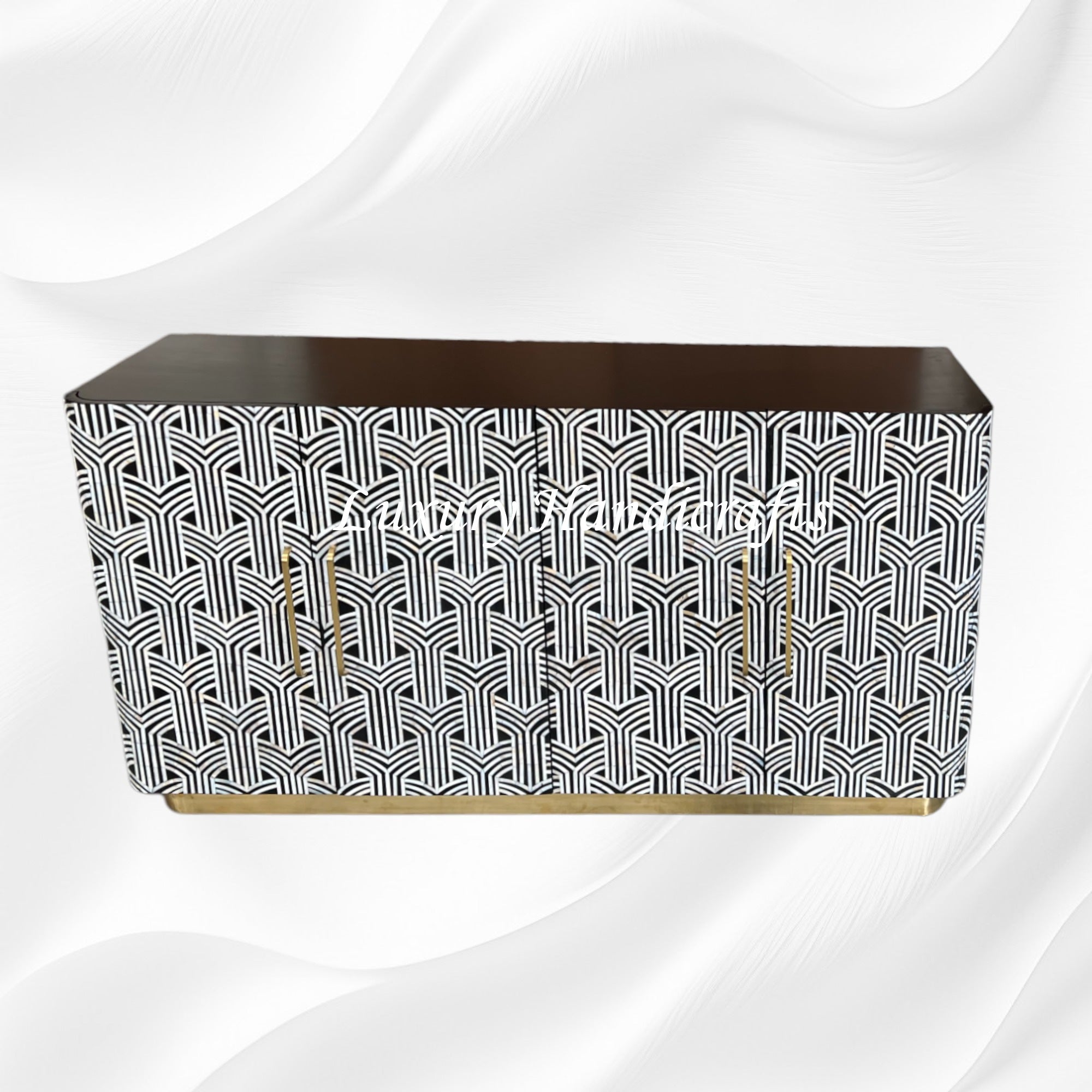 Sprinkle Mother of Pearl Inlay Buffet Black 2