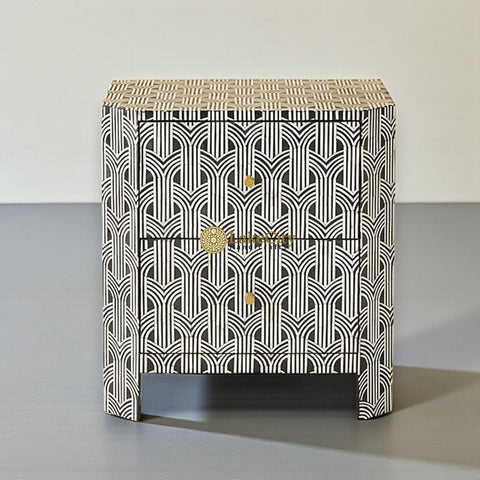 Sprinkle Midtown Bone Inlay Nightstand Black