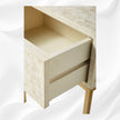 Star Bone Inlay Nightstand Biege 4