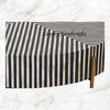 Stripe Bone Inlay Coffee Table Black 3