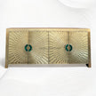 Talitha Brass Embossed 4 Door Credenza 5