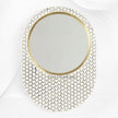 Targua Bone Inlay Oval Mirror Black