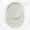 Targua Bone Inlay Oval Mirror Black