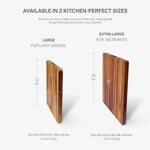 Teak Wood Gripe Handle Carving Board, Chopping Board For Vegetables