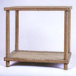 Teakwood Bone Inlay Side Table Natural