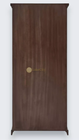 Armoire en bois de teck indien Ross avec incrustations d'os