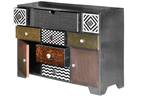 Ten Drawers Chest Metal Brass Bone Copper 3