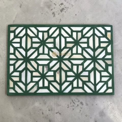 Tortoise Bone Inlay Box Green