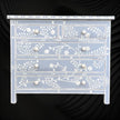 Vine Bone Inlay 5 Drawer Dresser Grey 1