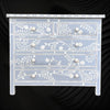 Vine Bone Inlay 5 Drawer Dresser Grey 1