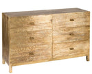 Wave Design Brass Sideboard 6 Drawers 2