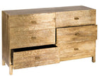 Wave Design Brass Sideboard 6 Drawers 3