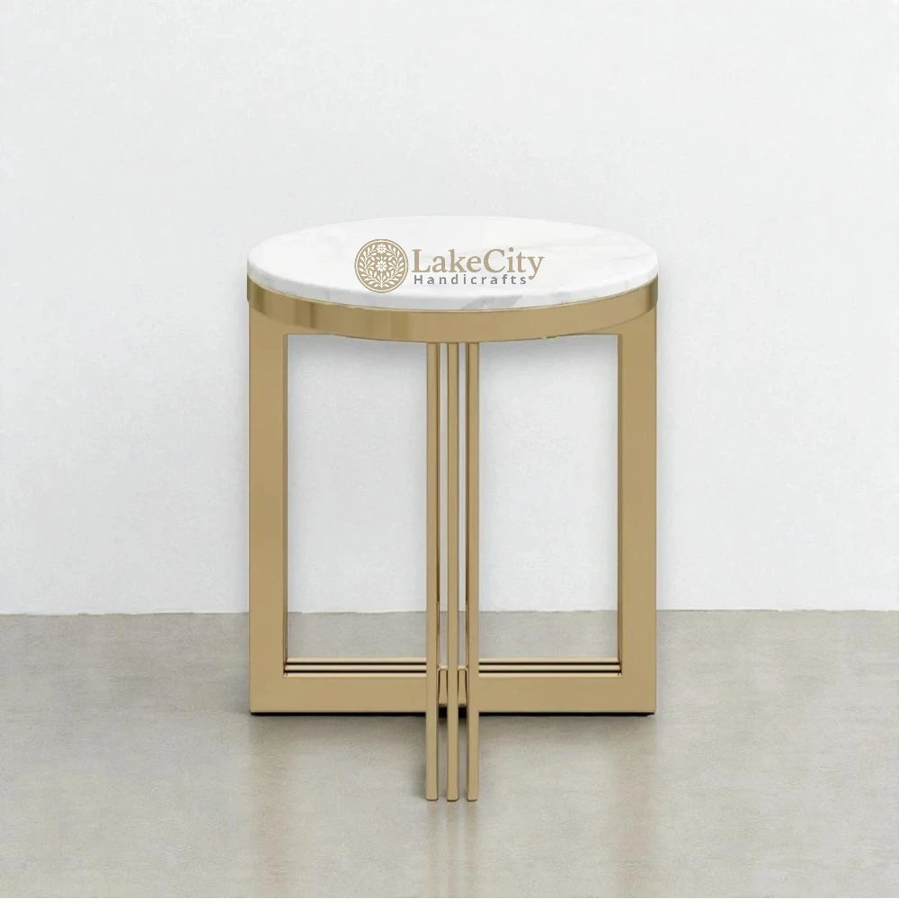 Table d'appoint hexagonale en cuivre