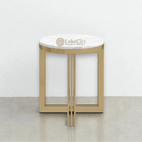 Table d'appoint hexagonale en cuivre